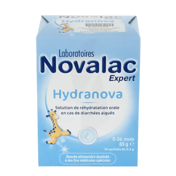 Novalac Hydranova Poudre Pour Solution Buvable De Réhydratation 10 Sachets/6,5g