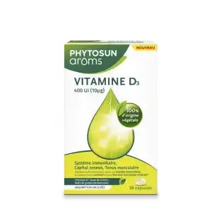 Acheter Phytosun Arôms Vitamine D3 400 UI Caps B/36 à St Médard En Jalles