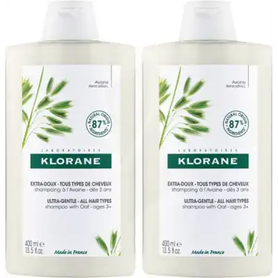 Klorane Capillaire Shampooing Avoine Bio 2fl/400ml à VINCENNES