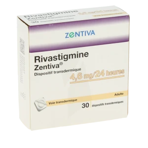 Rivastigmine Zentiva 4,6 Mg/24 Heures, Dispositif Transdermique