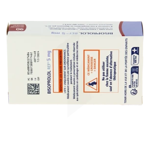 Bisoprolol Ref 5 Mg, Comprimé Pelliculé Sécable