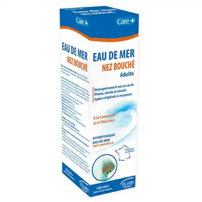 Care+ Eau De Mer Nez Bouché Spray/125ml à CHALON SUR SAÔNE 