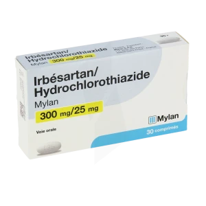 Irbesartan/hydrochlorothiazide Viatris 300 Mg/25 Mg, Comprimé