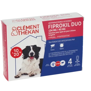 Fiprokil Duo 134 Mg/40 Mg Solution Pour Spot-on Pour Chiens Moyens, Solution Pour Spot-on