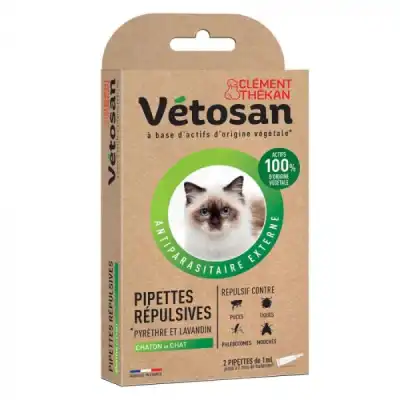 Vetosan Pipette RÉpulsive Chat/chaton B/2 à La Lande-de-Fronsac