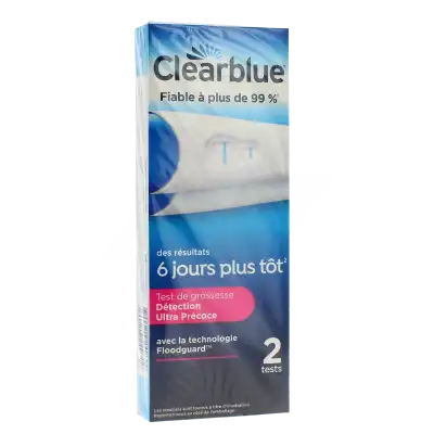 Clearblue Early Test De Grossesse Détection Précoce Boîte De 2 à FRENEUSE