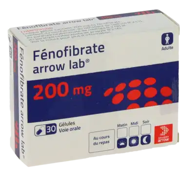 Fenofibrate Arrow Lab 200 Mg, Gélule à Casteljaloux