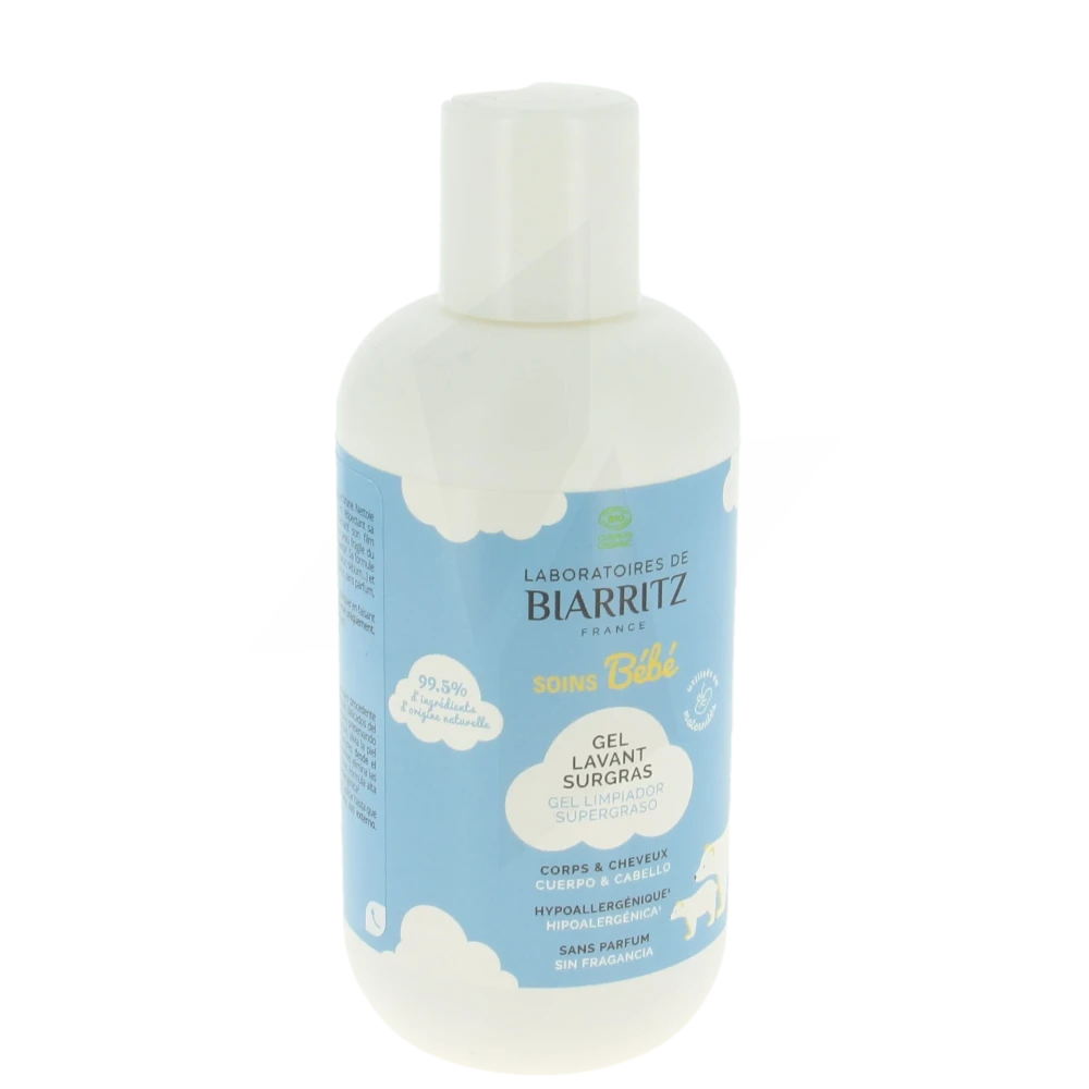Ldbiarritz Bebe Gel Lavant Surgras Sans Parfum T/200ml