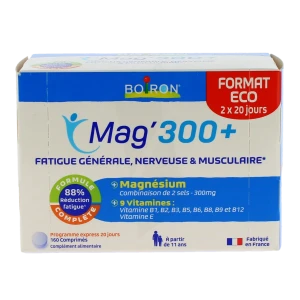 Boiron Mag'300 + Comprimés Boîte De 160