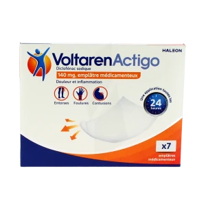 Voltarenactigo 140 Mg, Emplâtre Médicamenteux