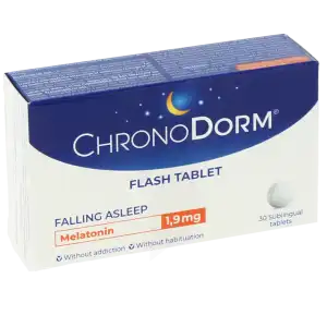 Chronodorm Mélatonine 1,9mg Comprimés Sublinguaux B/30 à Hauteroche