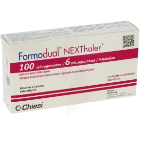 Formodual Nexthaler 100 Microgrammes/6 Microgrammes Par Inhalation, Poudre Pour Inhalation