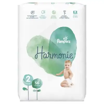 Pampers Harmonie Couche T2 Jumbo Paquet/56 à BOURBOURG