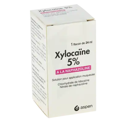 Xylocaine 5 Pour Cent A La Naphazoline, Solution Pour Application Muqueuse à Abbeville