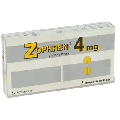 ZOPHREN 4 mg, comprimé pelliculé