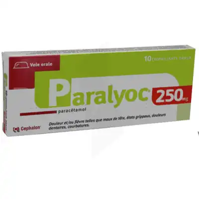 PARALYOC 250 mg, lyophilisat oral
