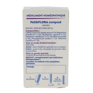 Boiron Passiflora Compose Granules 3tube De 4g