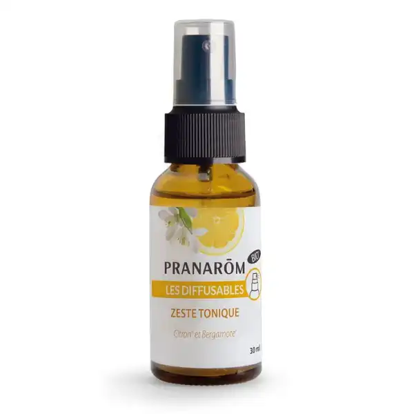 Pranarom Diffusion Spray Zeste Tonique Bio Fl/30ml
