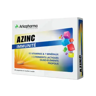 Azinc Immunité Tri Couches Comprimés B/30 à SAINT-SAENS