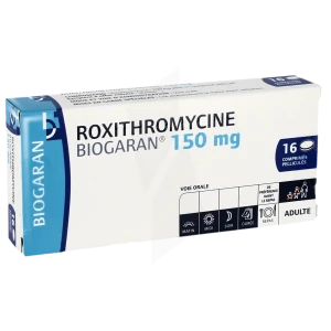 Roxithromycine Biogaran 150 Mg, Comprimé Pelliculé
