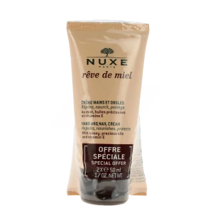 Nuxe Rêve De Miel Crème Mains Et Ongles 2 Tubes De 50 Ml