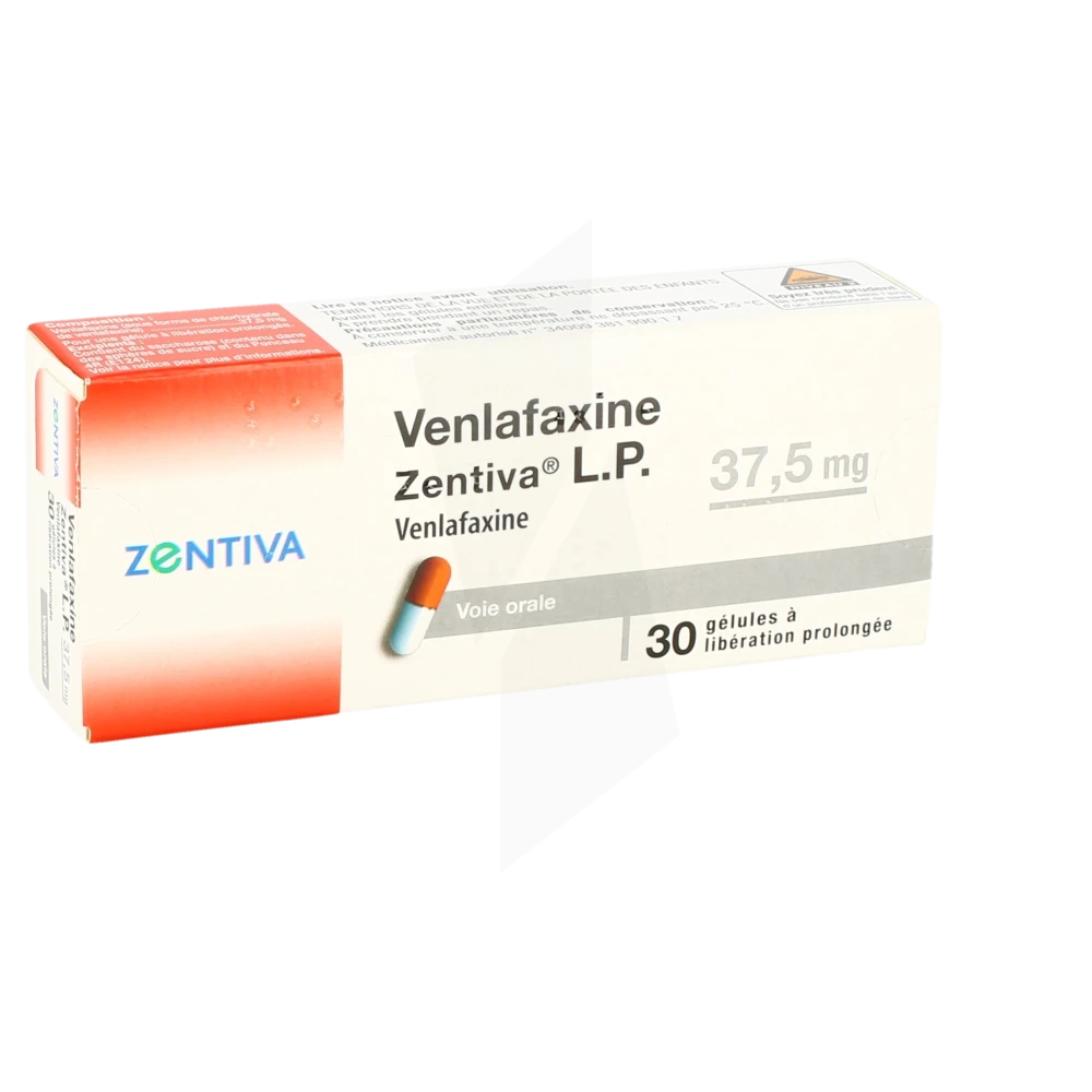 Venlafaxine Zentiva Lp 37,5 Mg, Gélule à Libération Prolongée