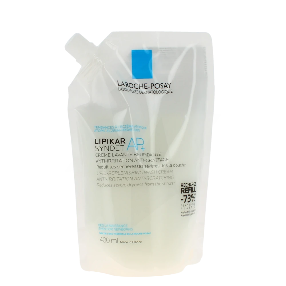 La Roche Posay Lipikar Syndet Ap + Crème Lavante Relipidante Recharge De 400 Ml