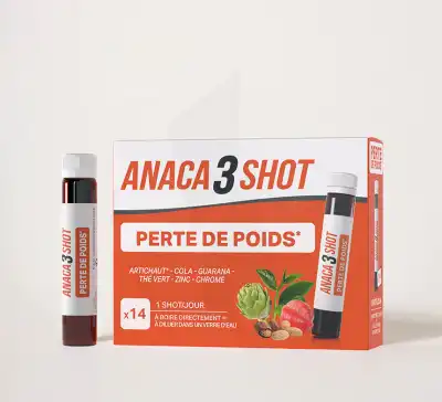 Anaca3 Shot Perte De Poids Boisson 14 Fl/25ml à Hendaye