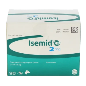 Isemid 2 Mg Comprime A Croquer Pour Chiens (> 11,5 Kg - 23 Kg), Comprimé à Croquer