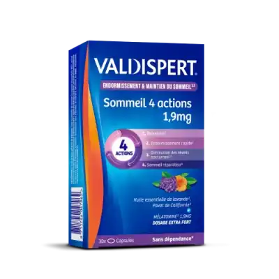 Valdispert Sommeil 4 Actions 1,9 mg Comprimés B/30