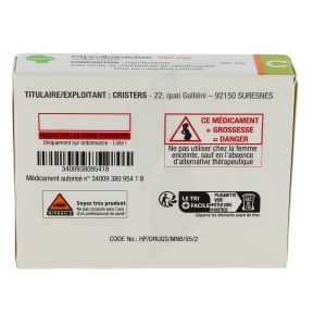 Ciprofloxacine Cristers Pharma 500 Mg, Comprimé Pelliculé