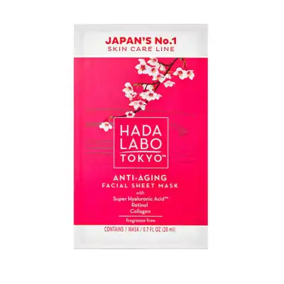 Hada Labo Tokyo Rohto Red 40+ Masque Japonais En Tissu Sachet/20ml à Seysses