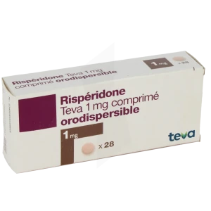 Risperidone Teva 1 Mg, Comprimé Orodispersible