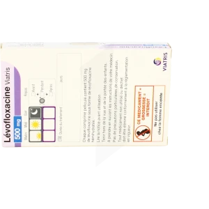 Levofloxacine Viatris 500 Mg, Comprimé Pelliculé Sécable