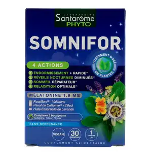 Santarome Somnifor 4 Actions Cpr B/30 à GRENOBLE