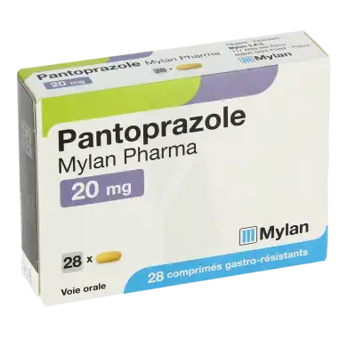 Pantoprazole Mylan Pharma 20 Mg, Comprimé Gastro-résistant à LIEUSAINT