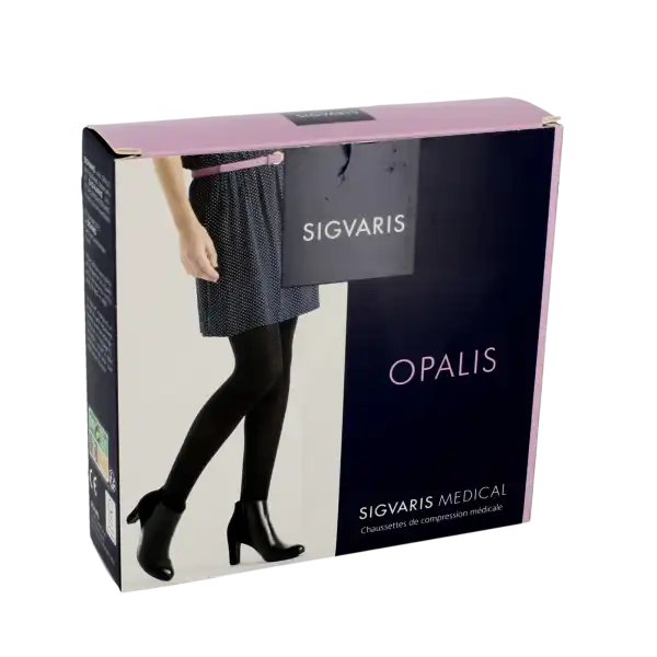 Sigvaris Essentiel Coton Chaussettes  Homme Classe 3 Noir Medium Normal