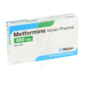 Metformine Viatris 850 Mg, Comprimé Pelliculé