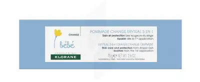 Klorane Erytéal Crème Pour Le Change 75gr