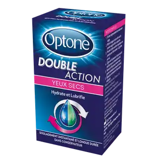 Optone Double Action Solution Oculaire Yeux Secs Fl/10ml à Chalon-sur-Saône