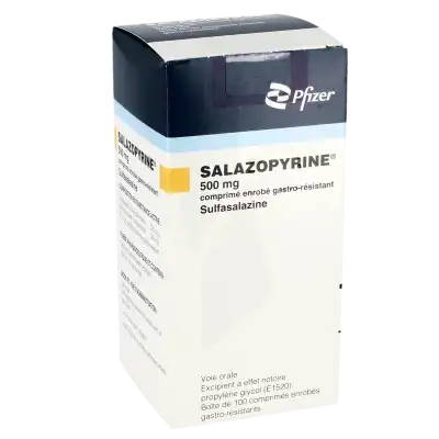 Salazopyrine 500 Mg, Comprimé Enrobé Gastro-résistant à Angers