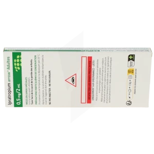 Ipratropium Arrow Adultes 0,5 Mg/2 Ml, Solution Pour Inhalation Par Nébuliseur En Récipient Unidose