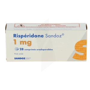 Risperidone Sandoz 1 Mg, Comprimé Orodispersible