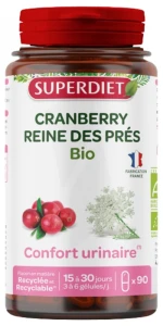 Superdiet Cranberry Reine Des Près Bio Gélules B/90