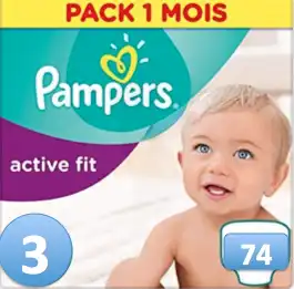 Pampers Activ Fit T3 74 Unites à CUISERY