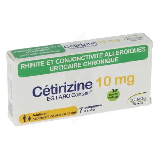 Cetirizine Eg Labo Conseil 10 Mg, Comprimé à Sucer