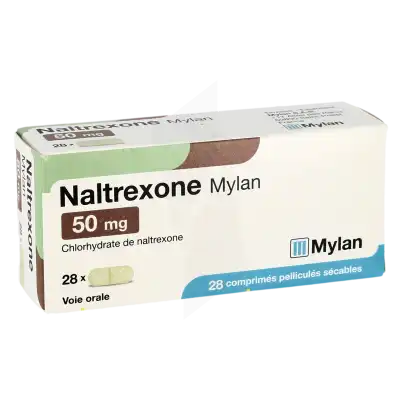 Naltrexone Viatris 50 Mg, Comprimé Pelliculé Sécable à DIJON