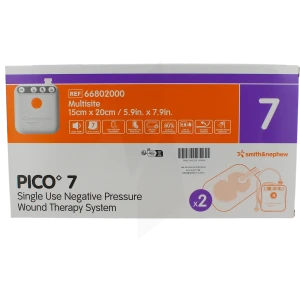 Pico 7 Multisite Systhème De Traitement Des Plaies 15x20cm B/2