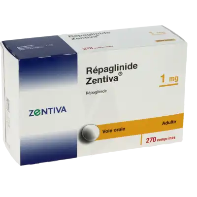 Repaglinide Zentiva 1 Mg, Comprimé à Bordeaux