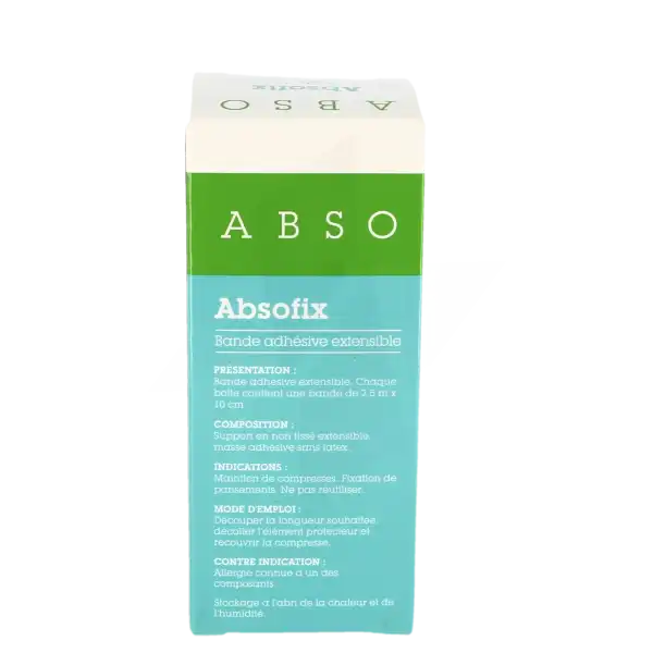 Absofix Bande Adhésive Extensible 2,5 M X 10 Cm